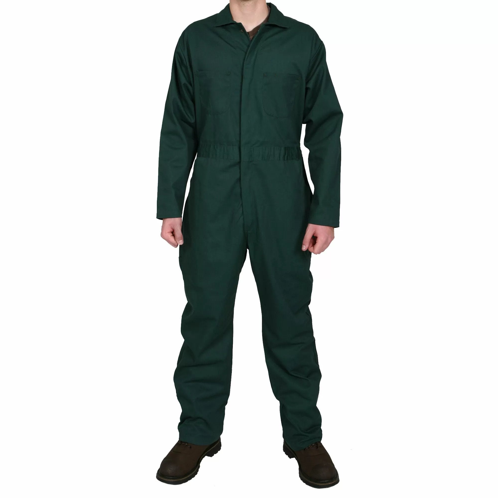 FIVE ROCK® Men's Long Sleeve Unlined Twill Coveralls - Durable Work Jumpsuit for Construction, Painting & DIY Projects