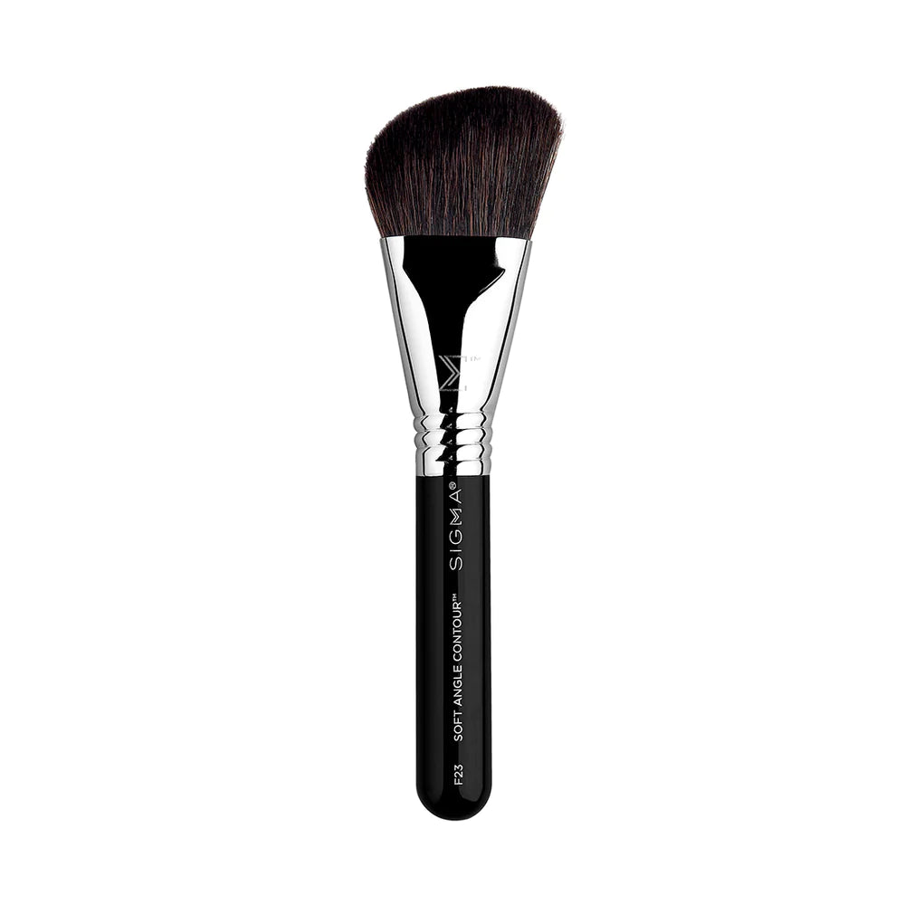 Sigma Beauty F23 Soft Angled Contour Brush - Professional Makeup Brush for Precise Contouring & Highlighting - Perfect for Face Sculpting, Cheekbone Definition & Makeup Blending