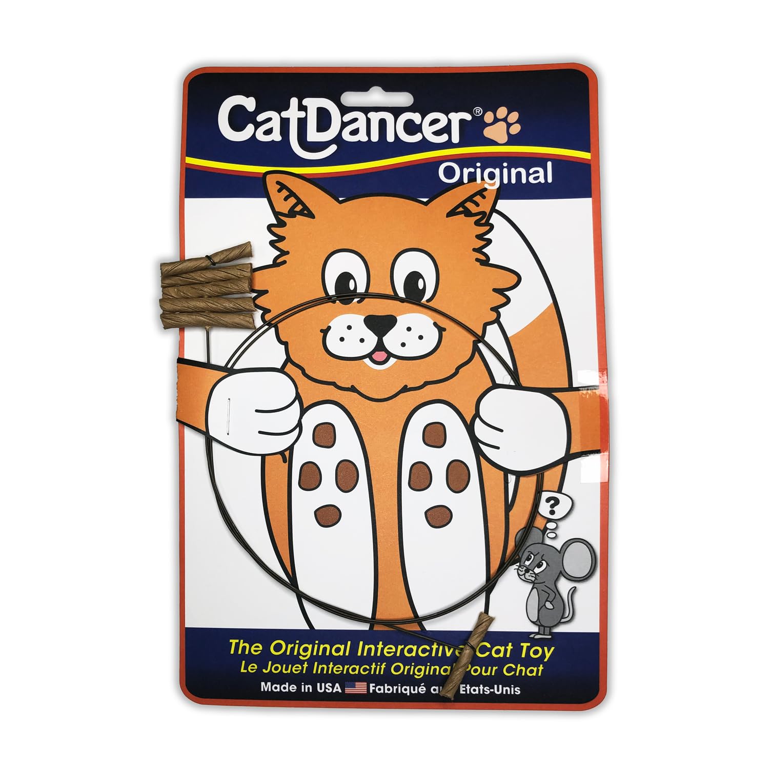 Interactive Cat Toy - Cat Dancer 101 for Play & Exercise | Brown Color | Indoor Fun for Active Kitties & Cats