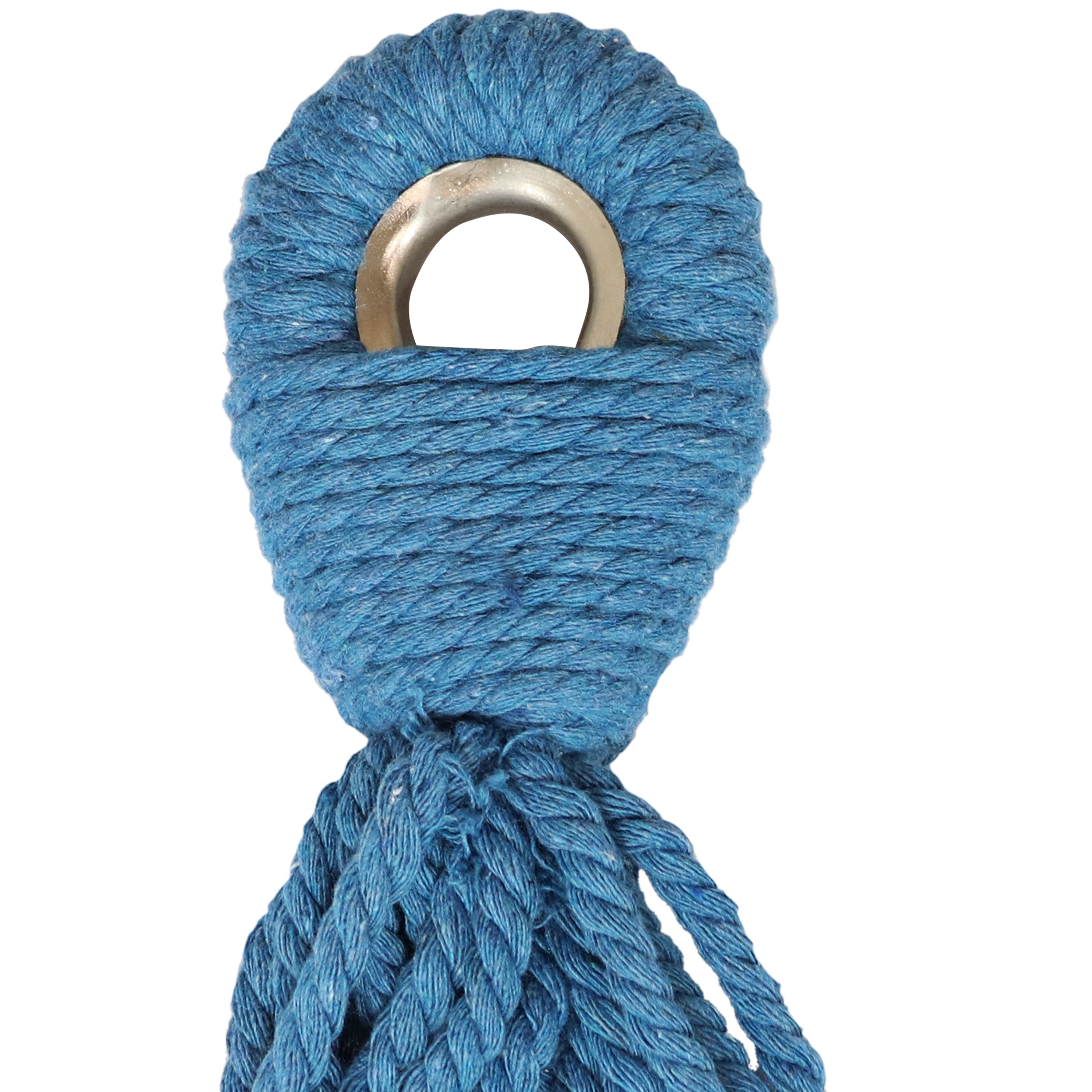Premium Brazilian Double Hammock with Stand & Carry Bag - Heavy Duty Cotton Rope Hammock for Outdoor, Backyard, Patio & Beach Relaxation