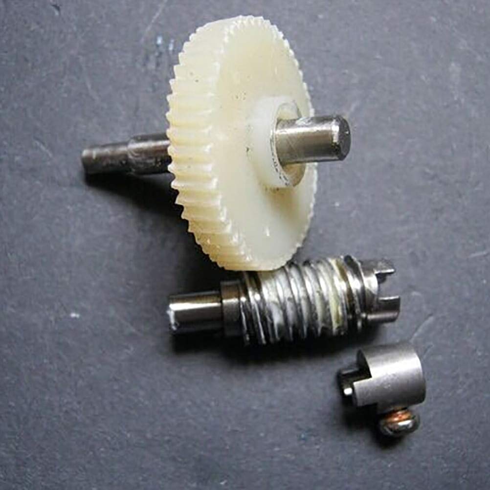 1 Set Plastic Worm Gear & Metal Wheel Speed Reducer Gear Set - DIY Accessories for Robotics, 3D Printers & RC Models | High Torque Reduction Gearbox for Smooth Power Transmission