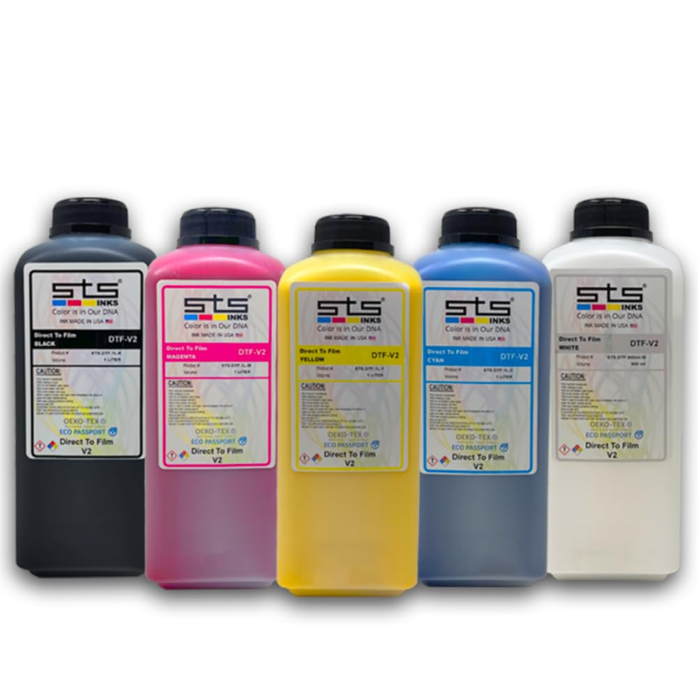 DTF White Ink 900ml (30.4oz) Bottle - High-Quality Direct to Film Ink for Custom T-Shirt Printing, Apparel Decoration, and DIY Projects
