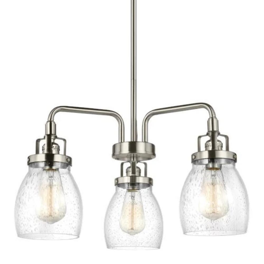 Belton Crystal Chandelier - Elegant Modern Ceiling Light Fixture for Dining Room, Living Room, Bedroom Decor | Dimmable LED Lighting for Home & Wedding Venue