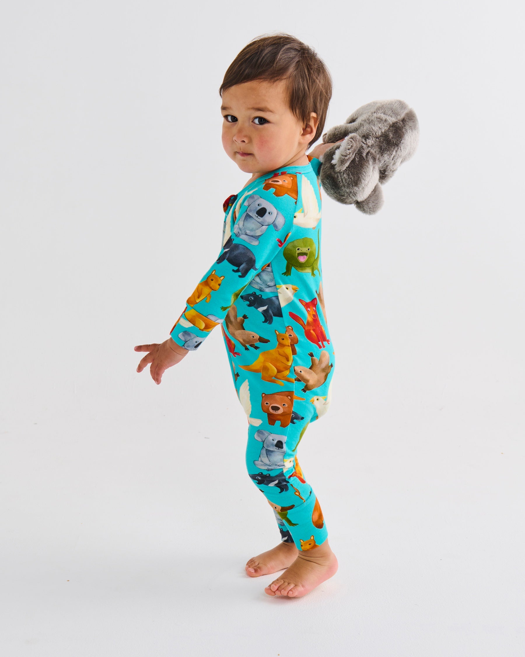 Organic Long Sleeve Zip Romper for Babies & Toddlers - Soft Cotton Jumpsuit with Kangaroo Pocket - Cozy Home & Outdoor Playwear (0-24 Months)