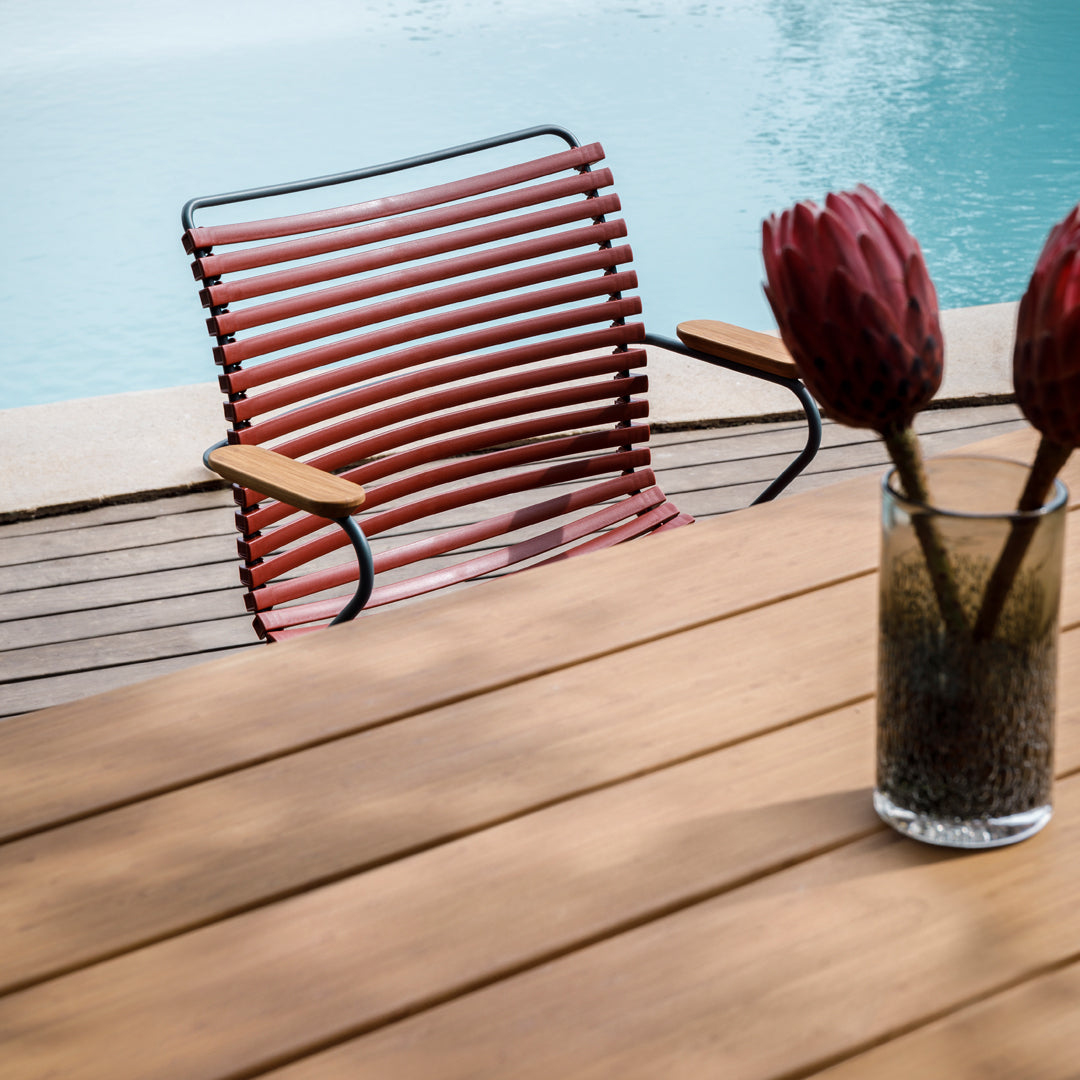 Click Outdoor Dining Chair with Armrests - Patio, Garden, Poolside & Deck Furniture - Waterproof & Weather-Resistant for Outdoor Use