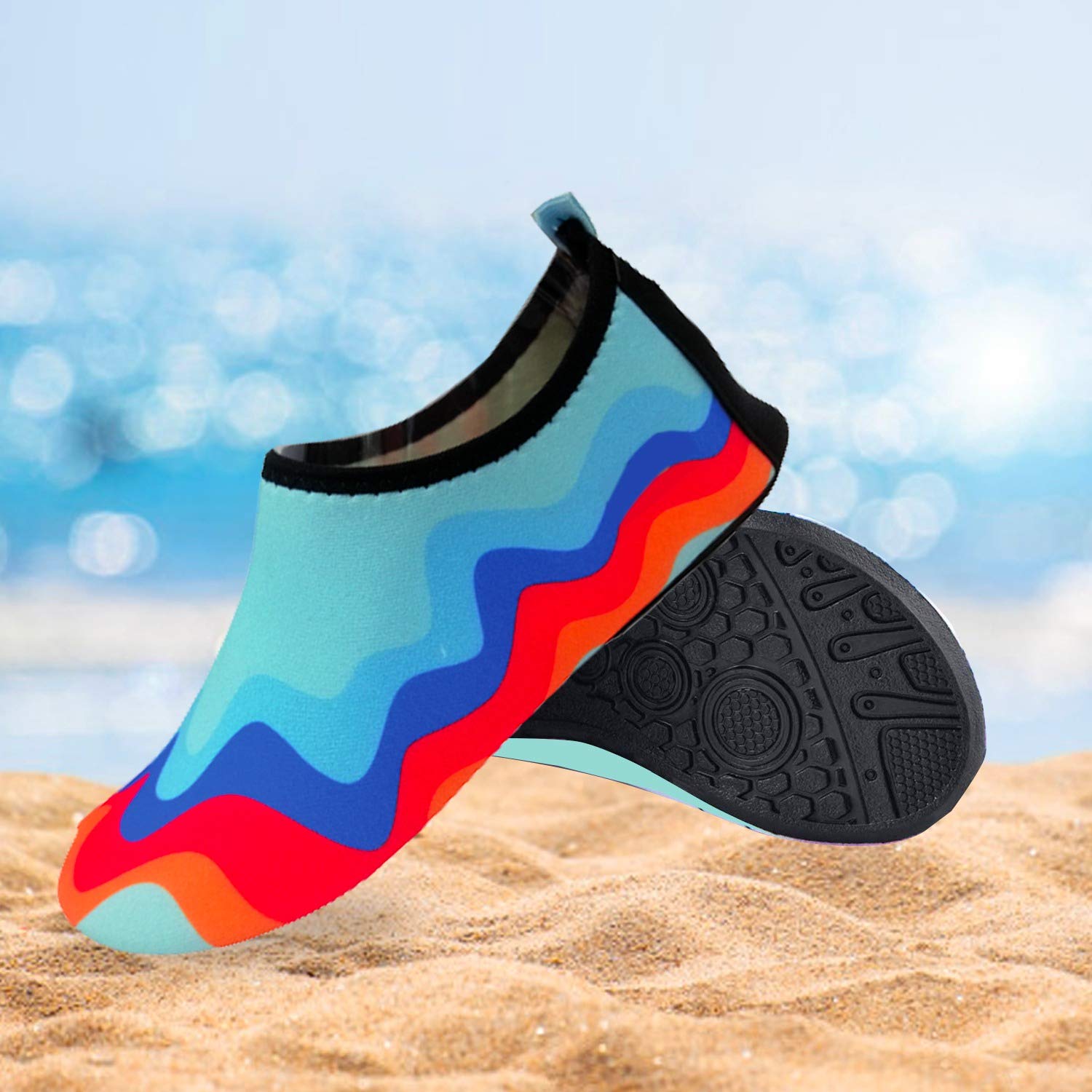 Quick-Dry Non-Slip Lightweight Water Shoes for Swimming, Beach, Pool & Outdoor Activities – Comfortable Aqua Socks for Boys, Girls, Babies & Toddlers – Perfect for Summer, Water Sports & Family Vacations