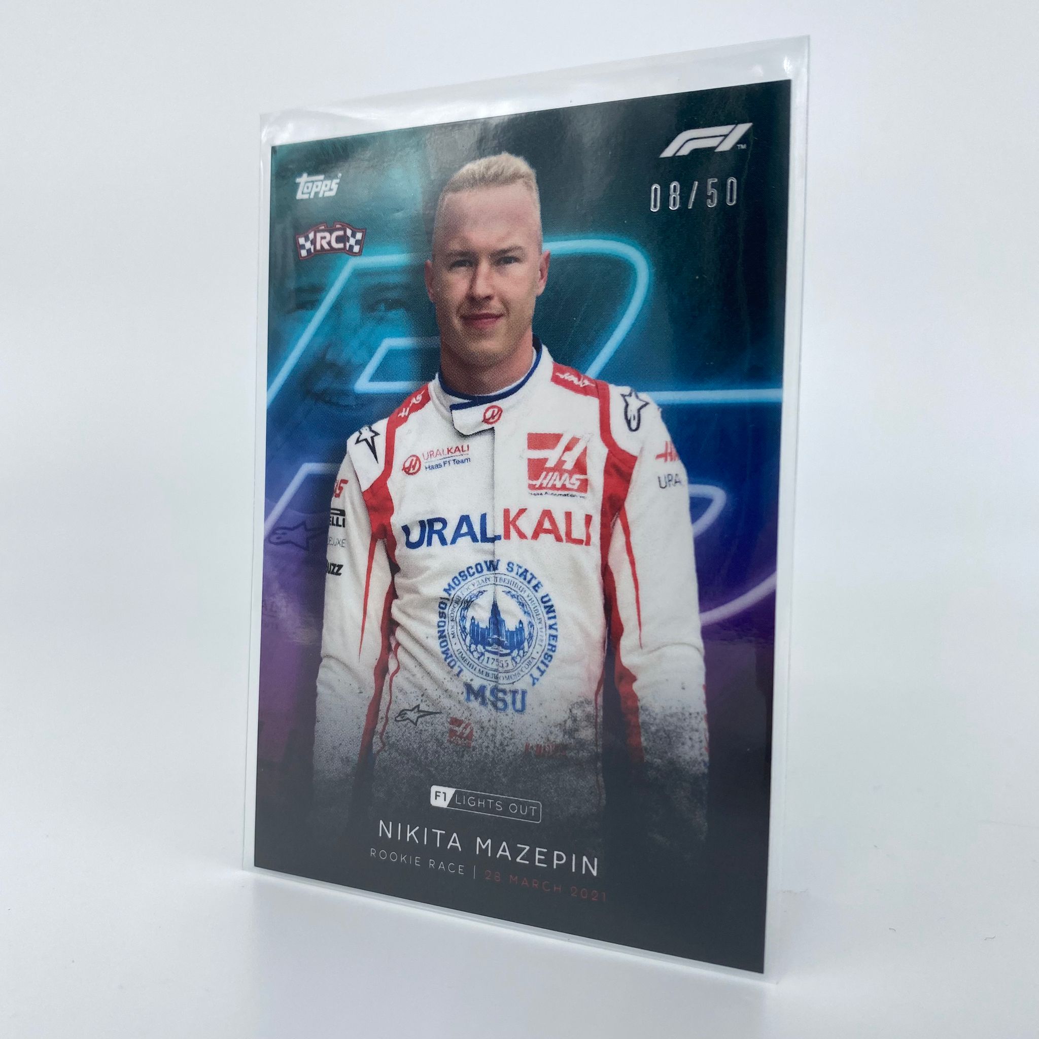 Nikita Mazepin 2021 F1 Rookie Racing Driver Collectible Card - Perfect for Motorsport Fans & Memorabilia Collectors