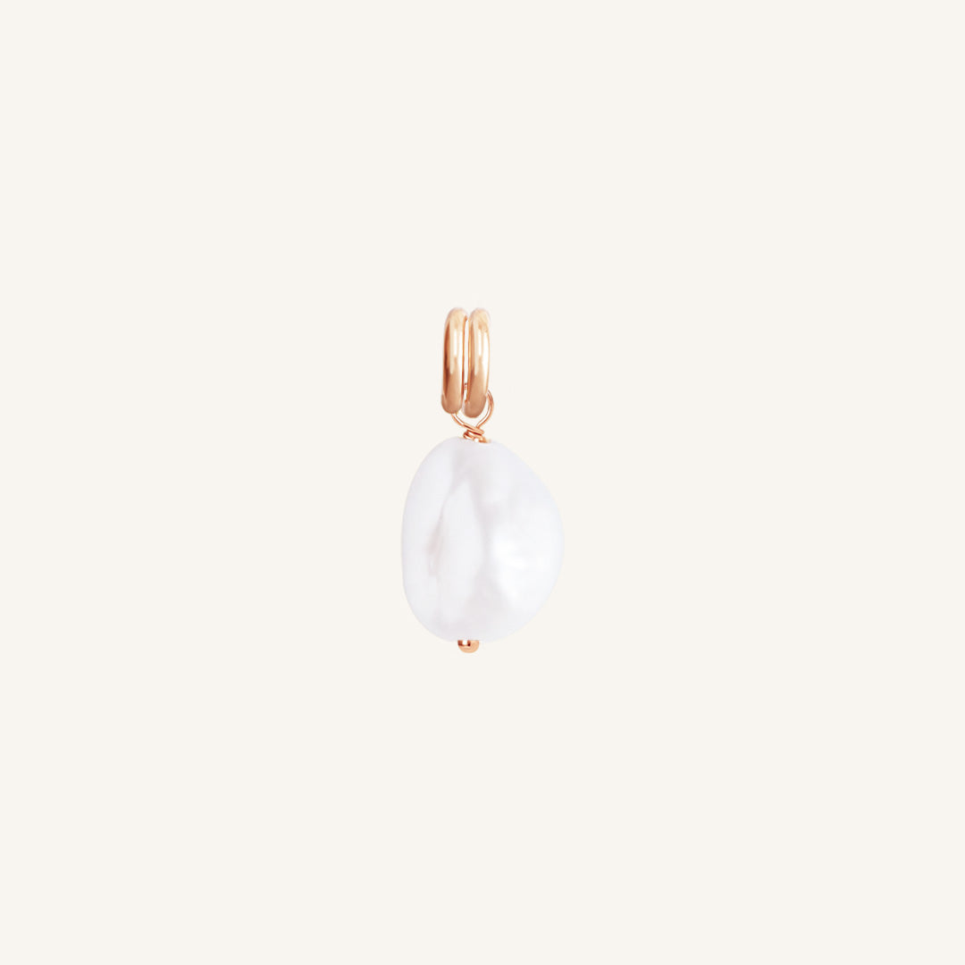 Keshi Pearl Charm Necklace - Natural Stone of Potential Jewelry for Women - Perfect for Meditation, Spiritual Healing & Everyday Elegance