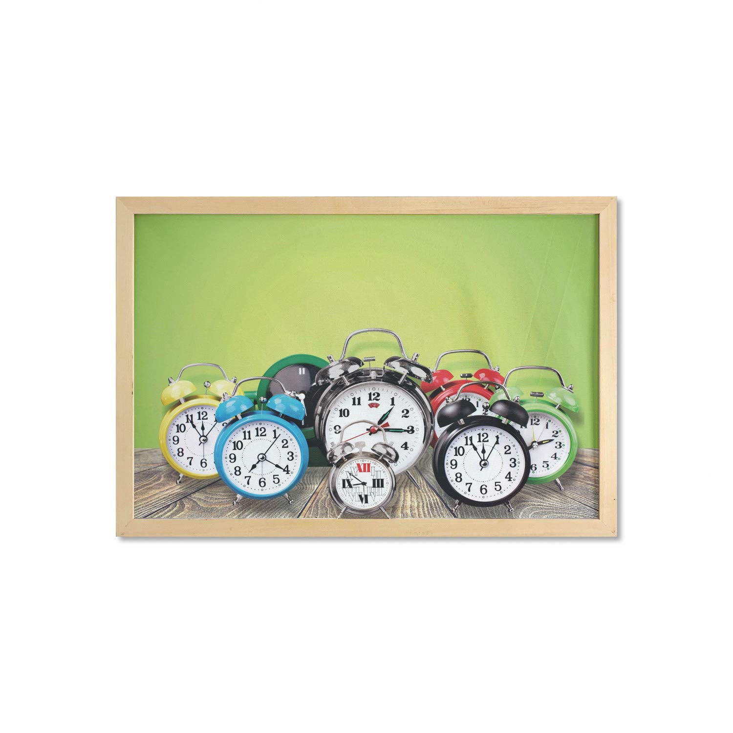 Ambesonne Vintage Alarm Clocks Wall Art - 35