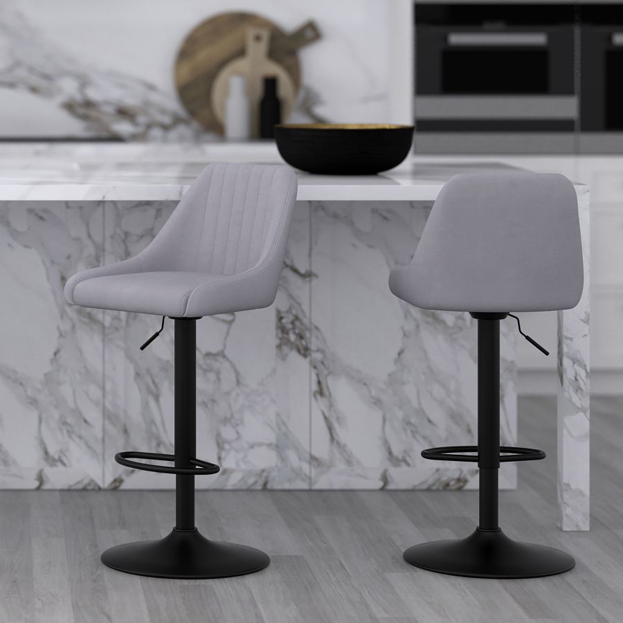 Adjustable Height Air Lift Swivel Stool - Ergonomic Office Chair with Pneumatic Lift for Home & Work - Perfect for Desk Work, Gaming, and Salon Styling