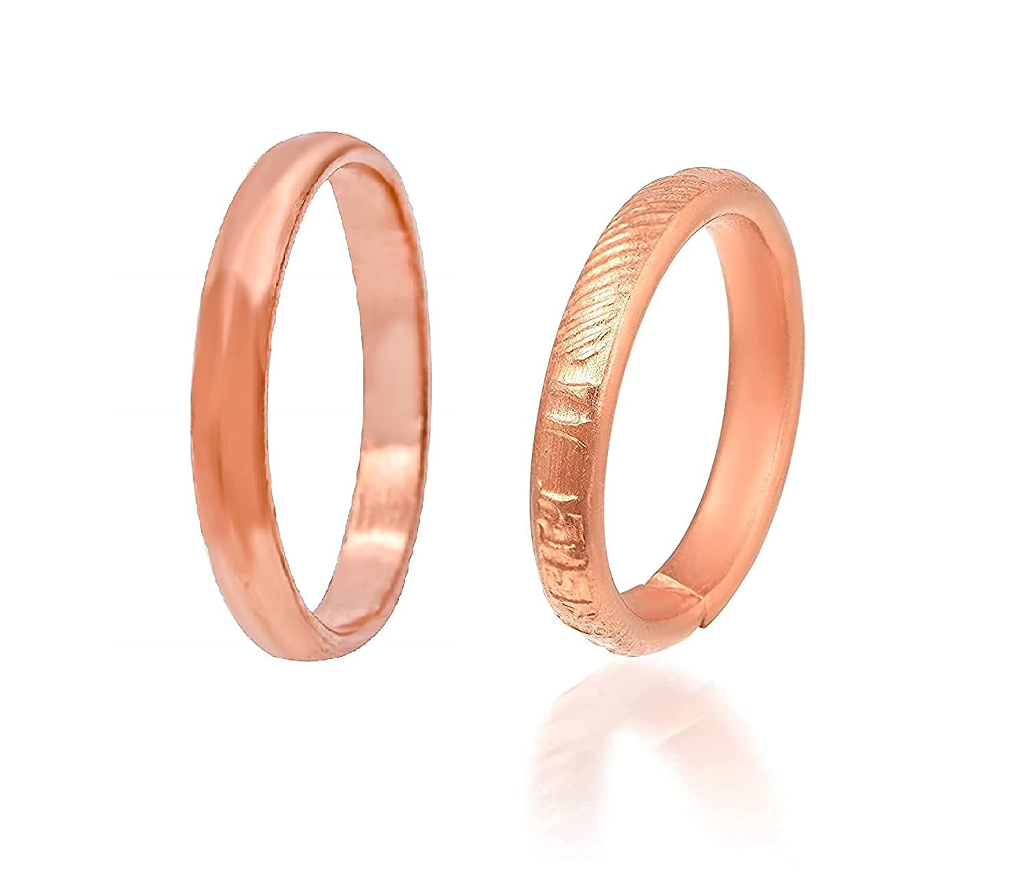 Om Namah Shivay Engraved Adjustable Copper Ring for Men & Women - Free Size Spiritual Jewelry (2pcs) - Perfect for Yoga, Meditation & Hindu Devotional Practices