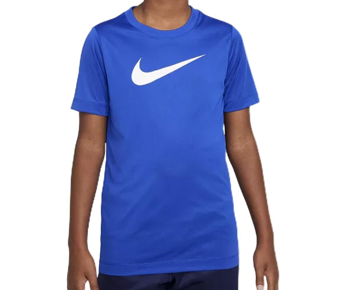 Nike Boys Dri-FIT Swoosh Graphic T-Shirt - Moisture-Wicking Athletic Tee for Sports & Casual Wear