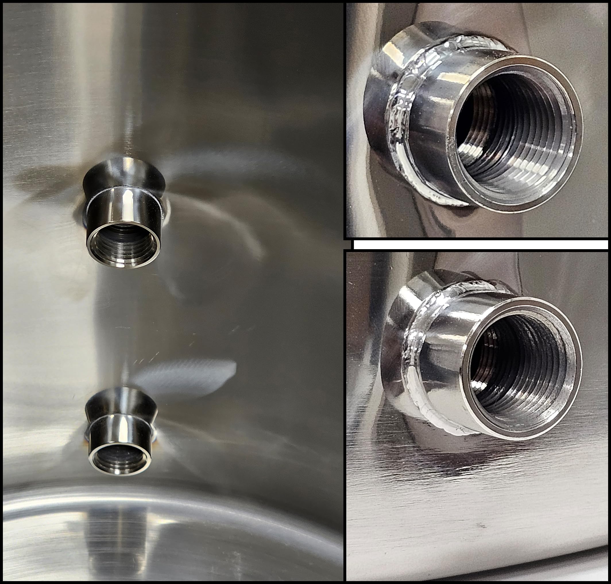 16 Gallon Stainless Steel Home Brewing Kettle with 2 Ports - Perfect for Beer Making, Wort Boiling & Homebrewing