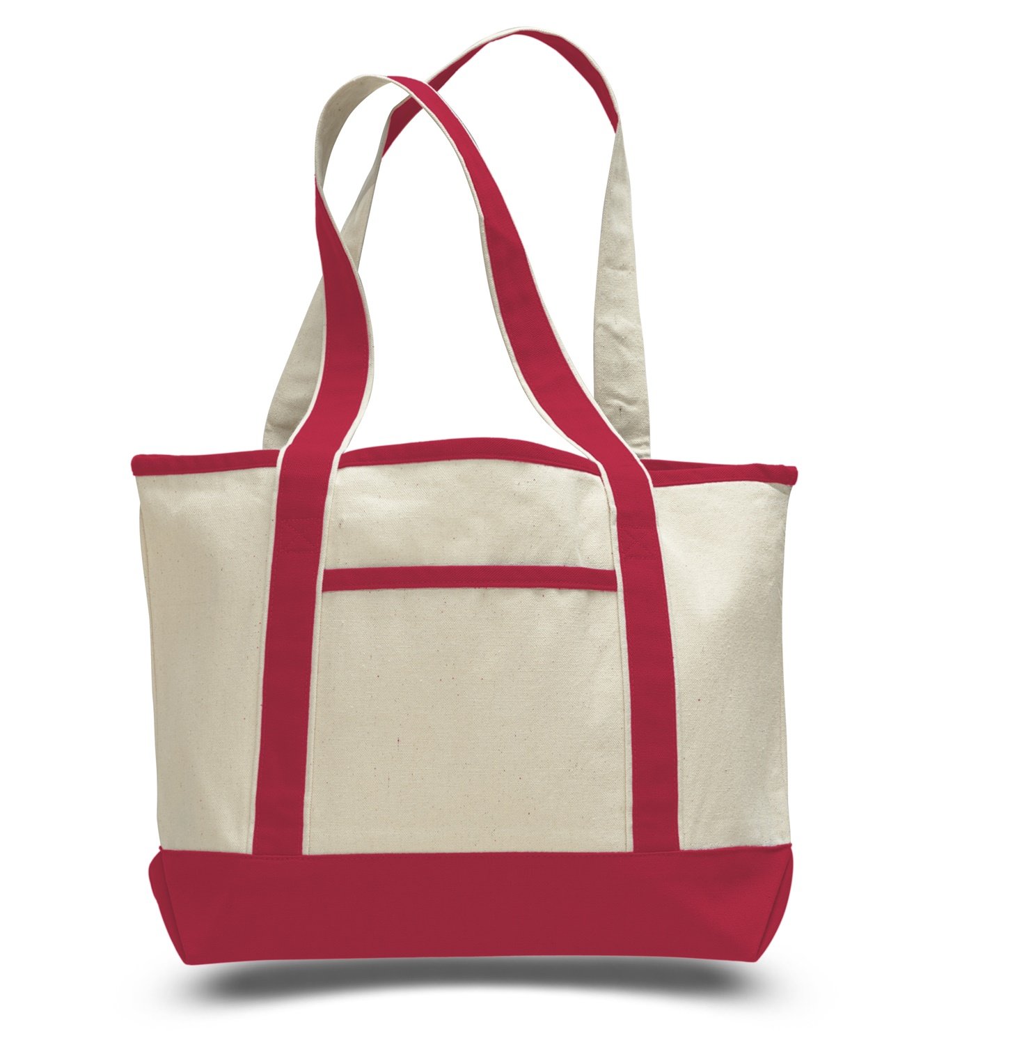 Red Canvas Deluxe Tote Bag - 18.5