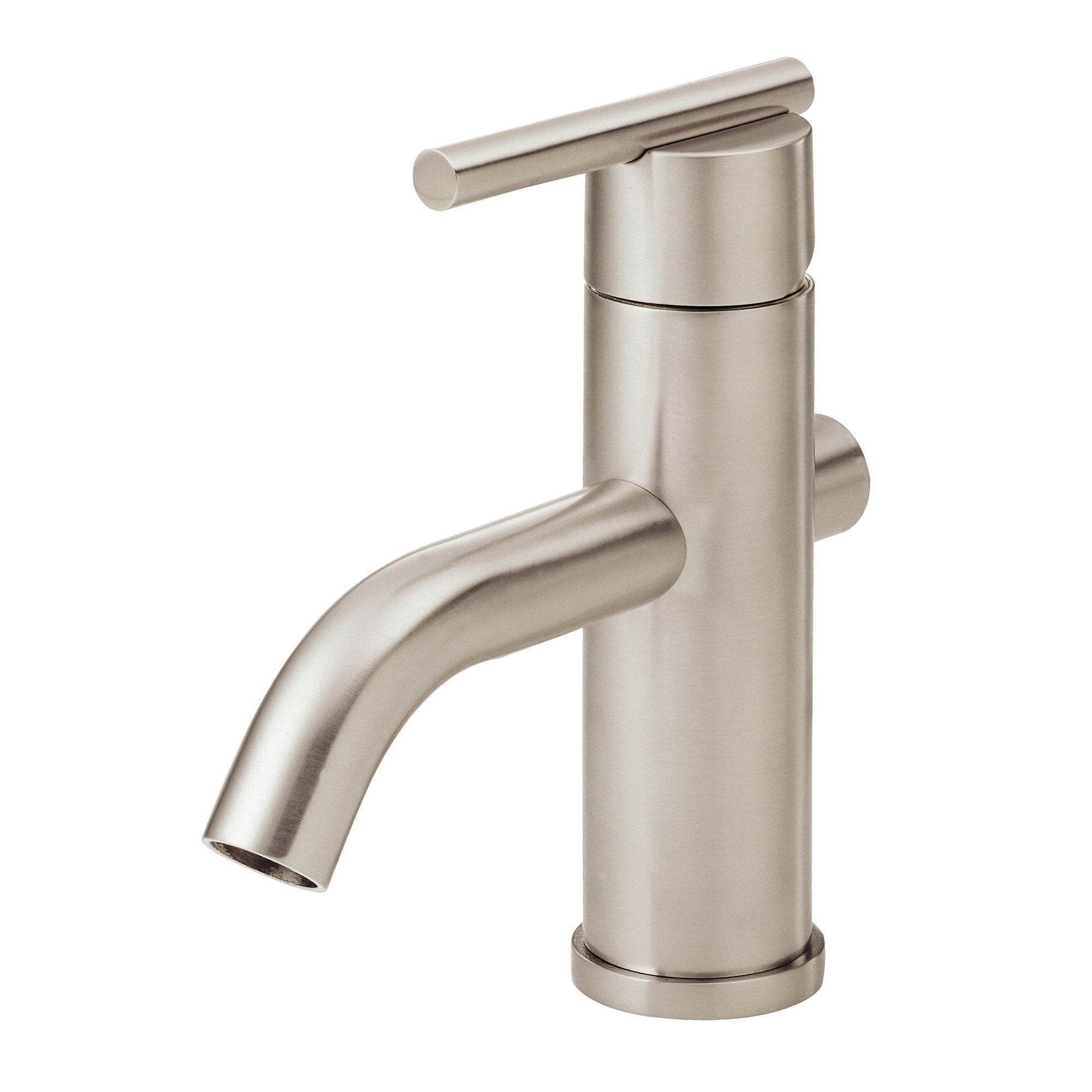 Danze Parma Brushed Nickel Single Handle Centerset Bathroom Faucet with Drain - Perfect for Modern Bathroom Vanities and Sink Upgrades