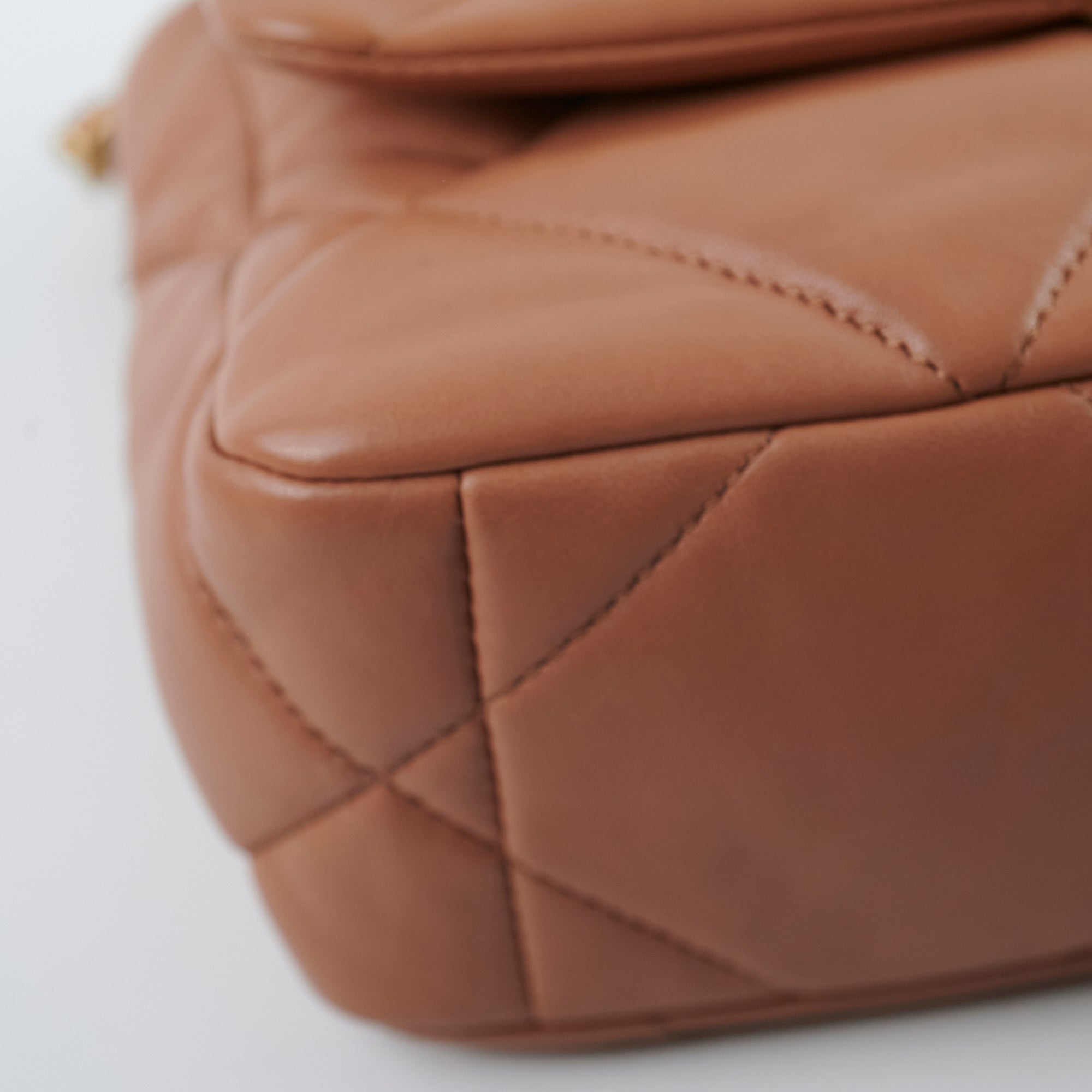 Chanel 19 Small Handbag in Caramel Brown with Microchip - Luxury Designer Crossbody Bag for Women, Perfect for Date Night & Special Occasions