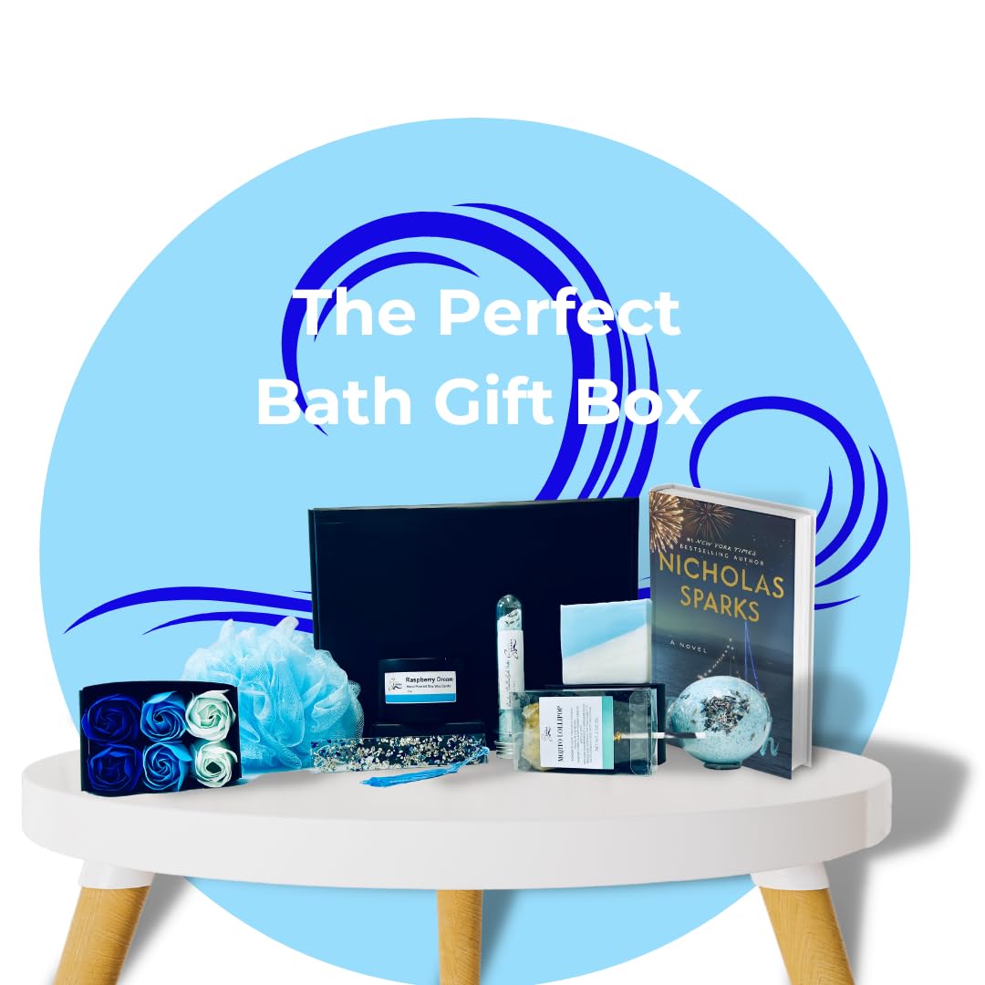 Sweetest Stories Luxury Spa Gift Set for Women - Perfect Bath Gift Box for Birthday, Anniversary, Holiday | Relaxation & Self-Care Present for Book Lovers, Readers | Ideal for Spa Nights, Romantic Baths, and Cozy Reading Moments