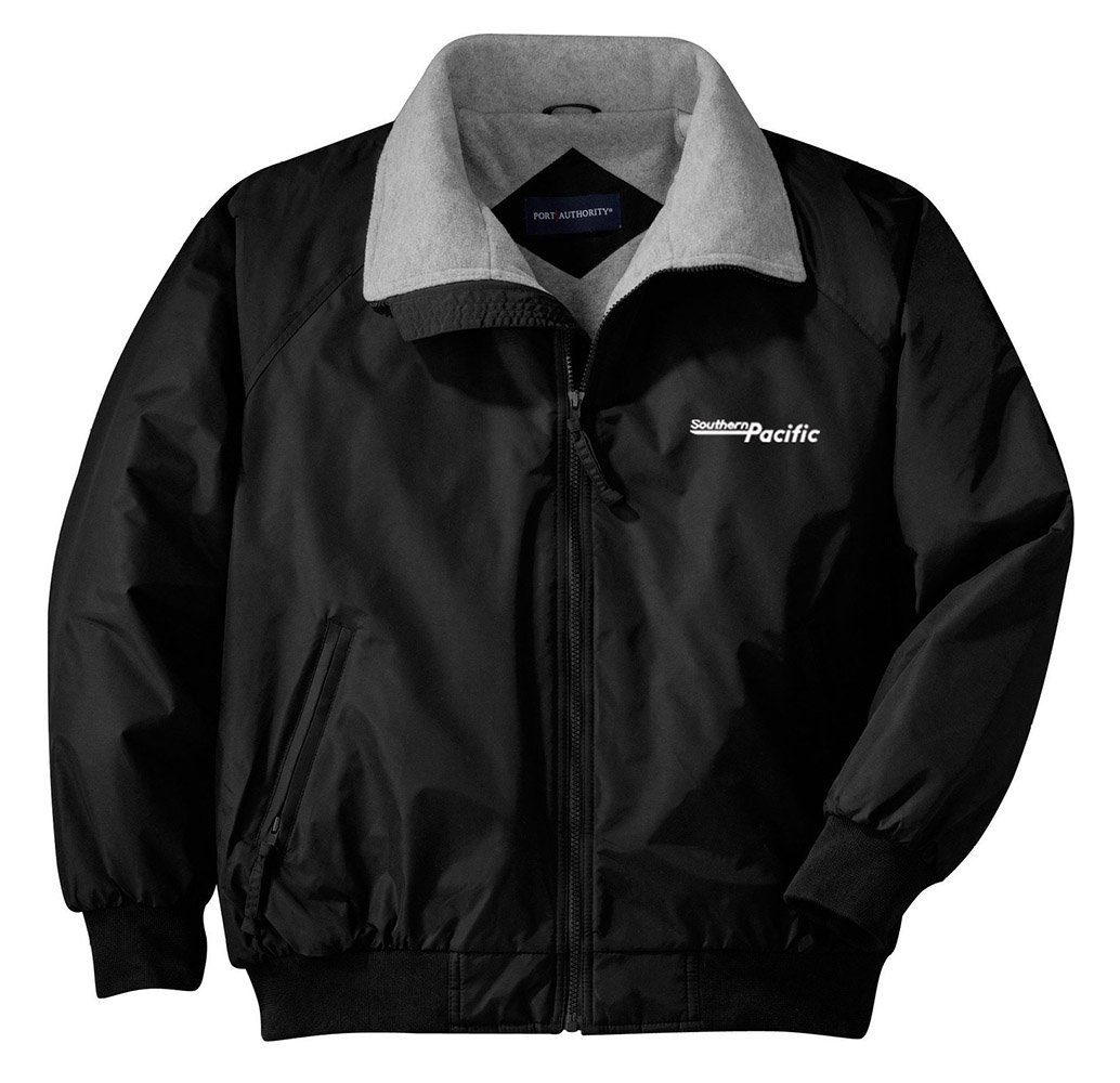 Southern Pacific Speed Lettering Logo Embroidered Jacket - Vintage Railroad Style Denim Jacket for Men & Women | Perfect for Casual Wear, Outdoor Activities & Retro Fashion Enthusiasts