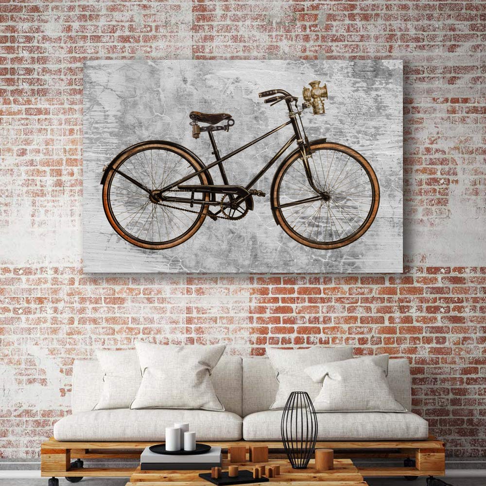 Outdoor Bike Giclee Canvas Wall Art - 32x48 Inches Modern Home Decor for Bedroom, Living Room, and Office Inspiration