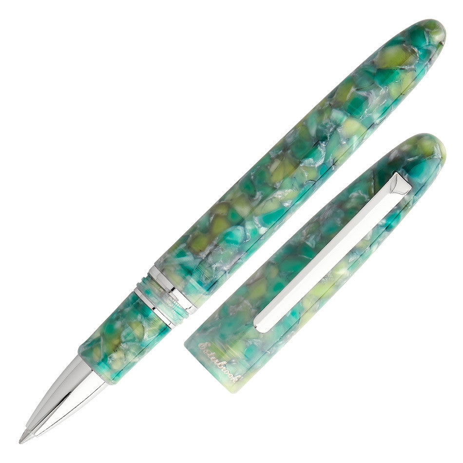 Esterbrook Estie Rollerball Pen - Premium Sea Glass Design with Palladium Trim - Perfect for Office, Journaling & Gift Giving