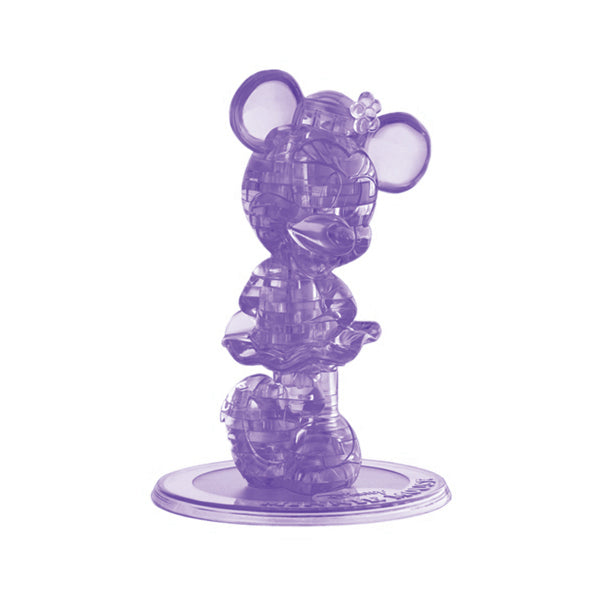 BePuzzled Disney Minnie Mouse 3D Crystal Puzzle - 42 Piece Brain Teaser for Kids & Adults | Fun Family Game Night Activity & Collectible Gift
