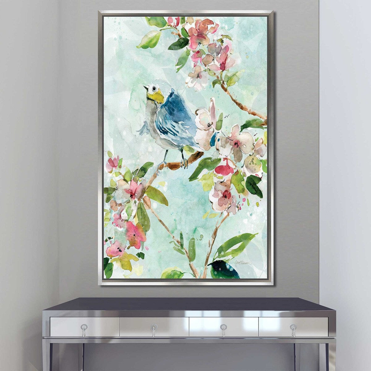 Carol Robinson Asbury Garden Song II Art Print - Premium Floating Canvas Wall Decor for Living Room, Bedroom & Office