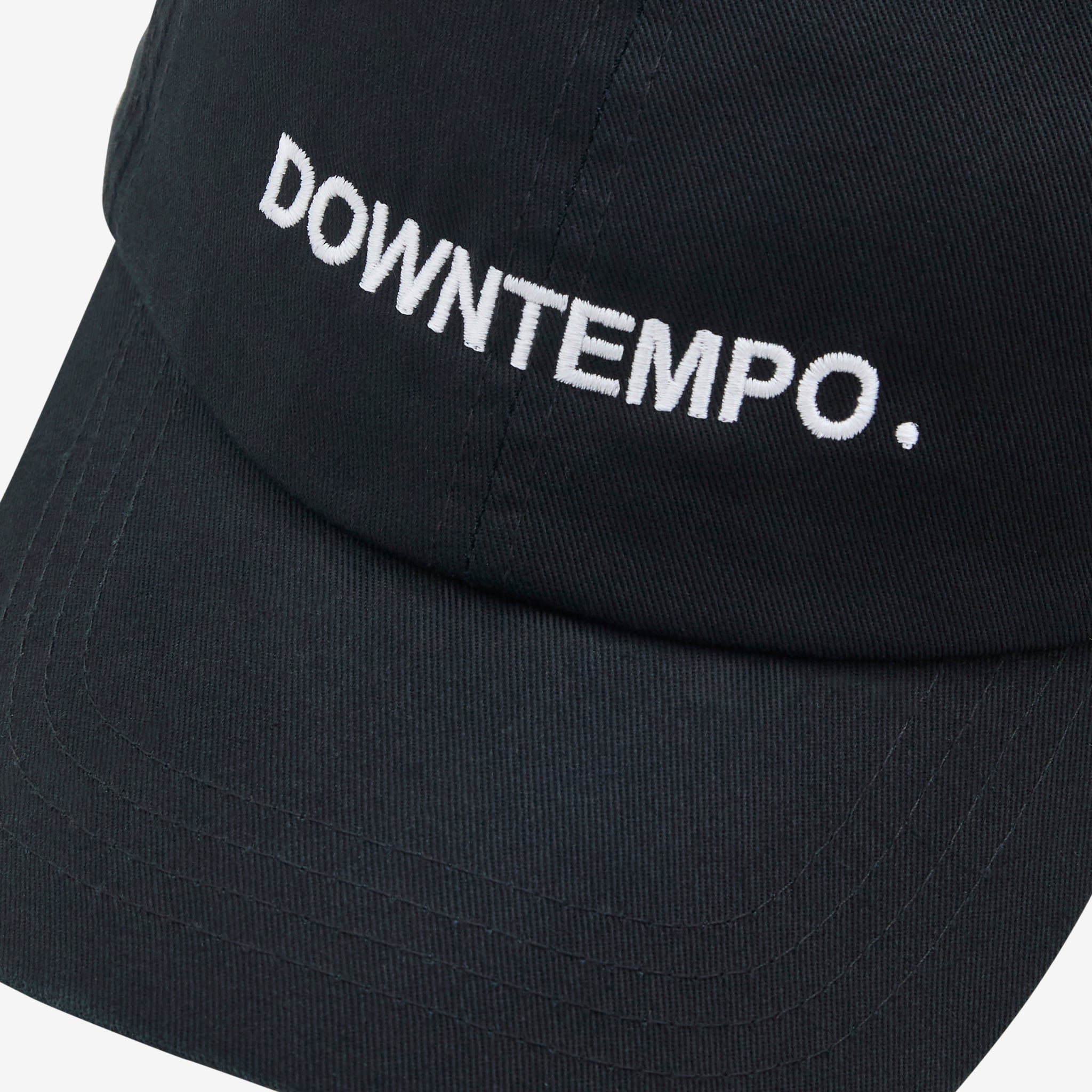 Downtempo Black Baseball Cap - Stylish & Comfortable Men's & Women's Casual Hat for Outdoor Activities, Sports & Daily Wear