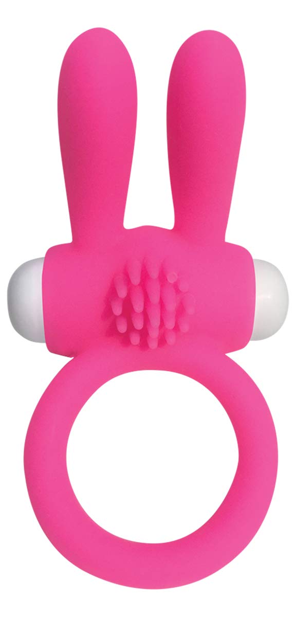 Pink Neon Rabbit Ring for Women - Cute Bunny Jewelry Gift for Girlfriend, Daughter, Birthday, Valentine's Day - Perfect for Parties, Night Out, Cosplay and Kawaii Fashion Accessories