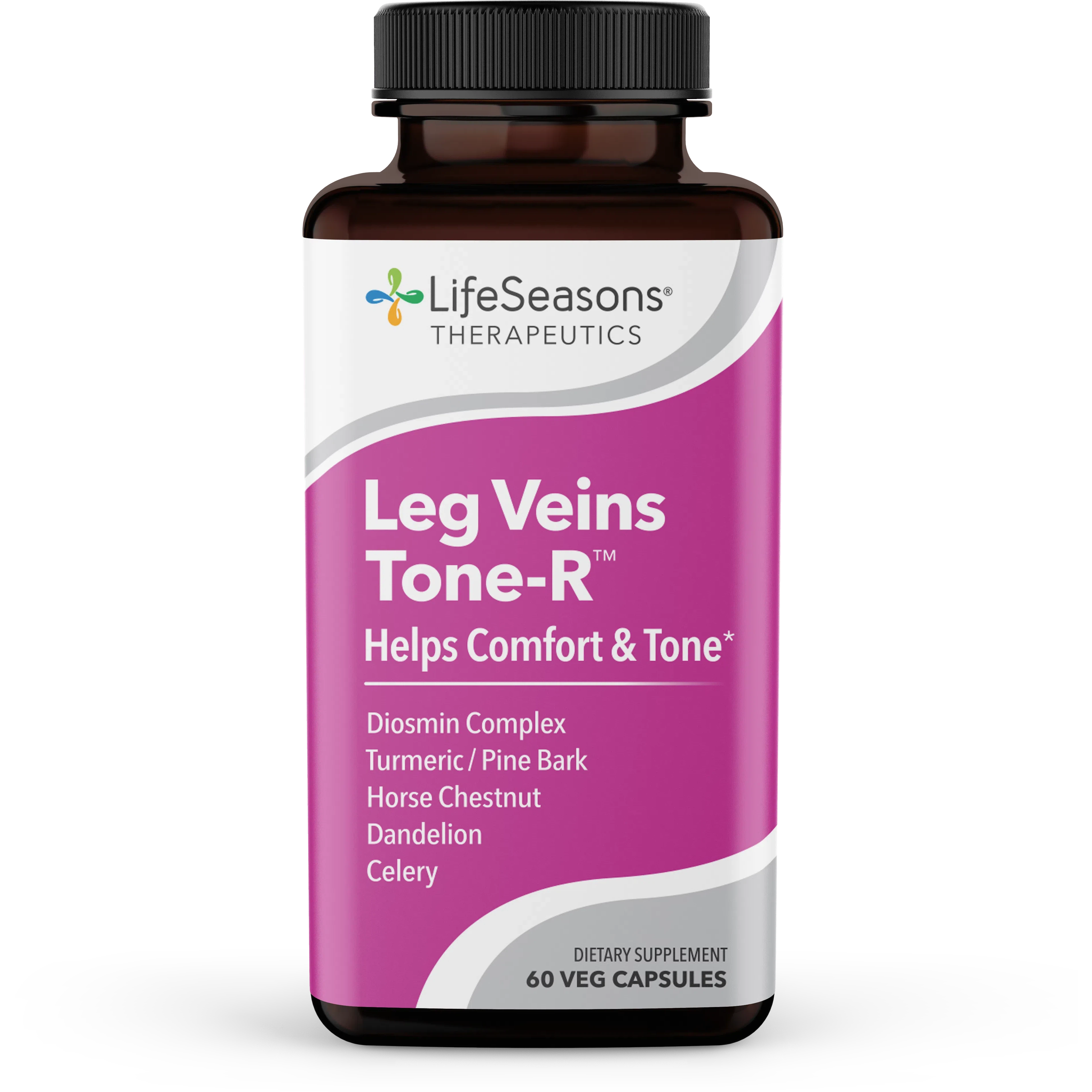 LifeSeasons Leg Veins Tone R - Natural Vein Support Supplement for Healthy Circulation & Stronger Legs - Perfect for Active Lifestyles & Long Hours of Standing