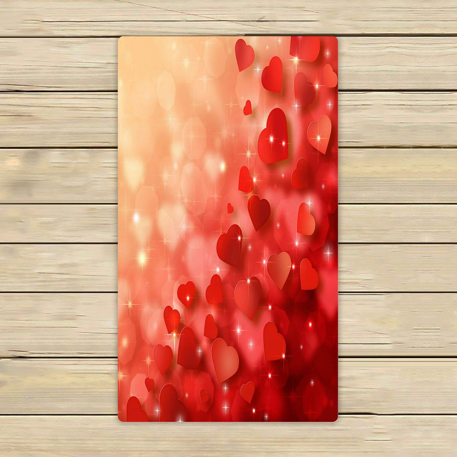 ABPHQTO Abstract Valentine's Day Towels - 16x28 Inch Soft Beach, Bath & Pool Towels for Travel, Sports & Spa | Perfect for Romantic Getaways, Gym & Vacation Essentials