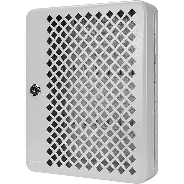 Barska CB13756 27-Key Wall Mount Key Cabinet with Mesh Front & Lock - Secure Key Storage for Home, Office, or Business Use