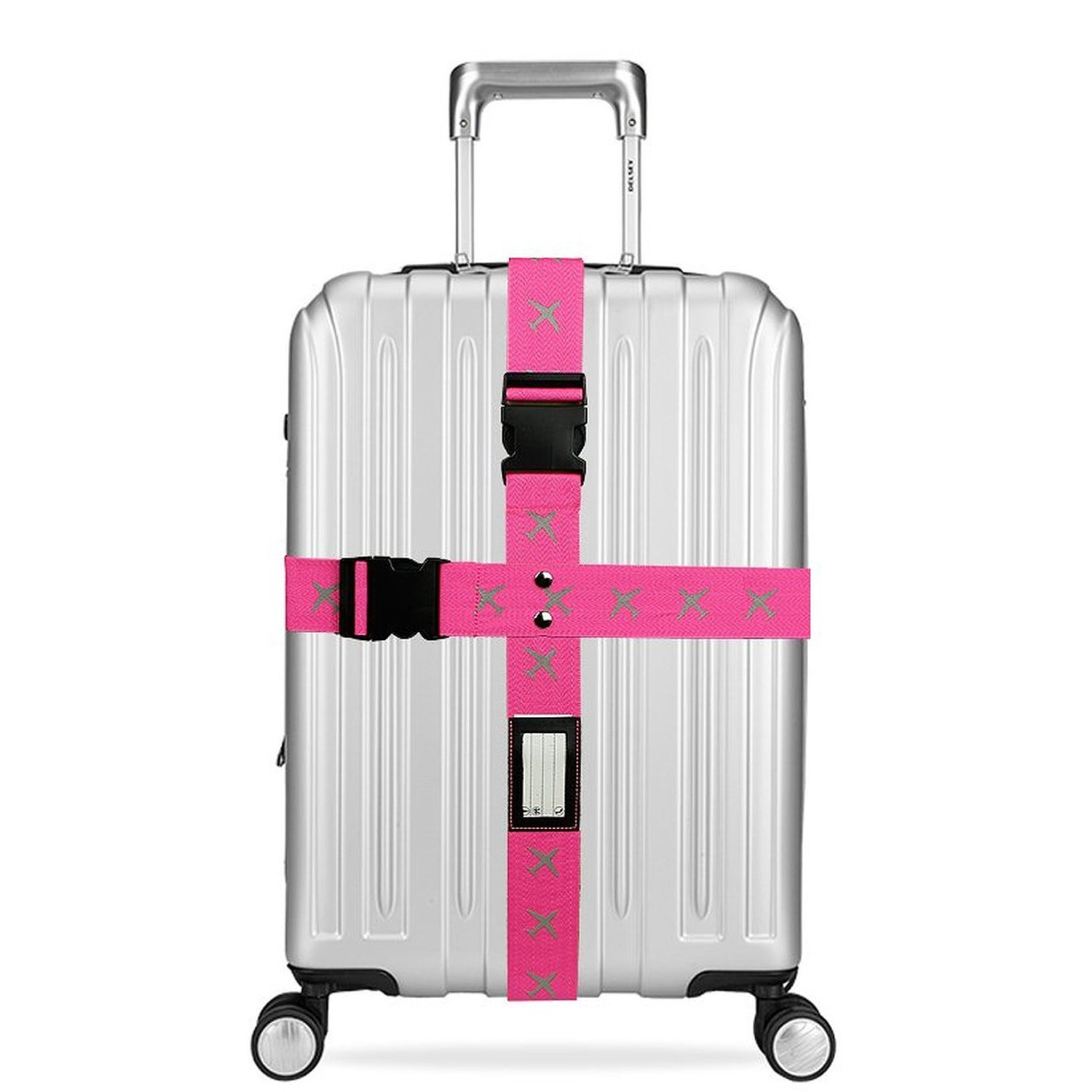 Premium Heavy-Duty Extra Long Cross Luggage Strap - Superior Strength Suitcase Travel Belt with Tags for Secure Packing - Ideal for Air Travel, Road Trips & Adventure Vacations