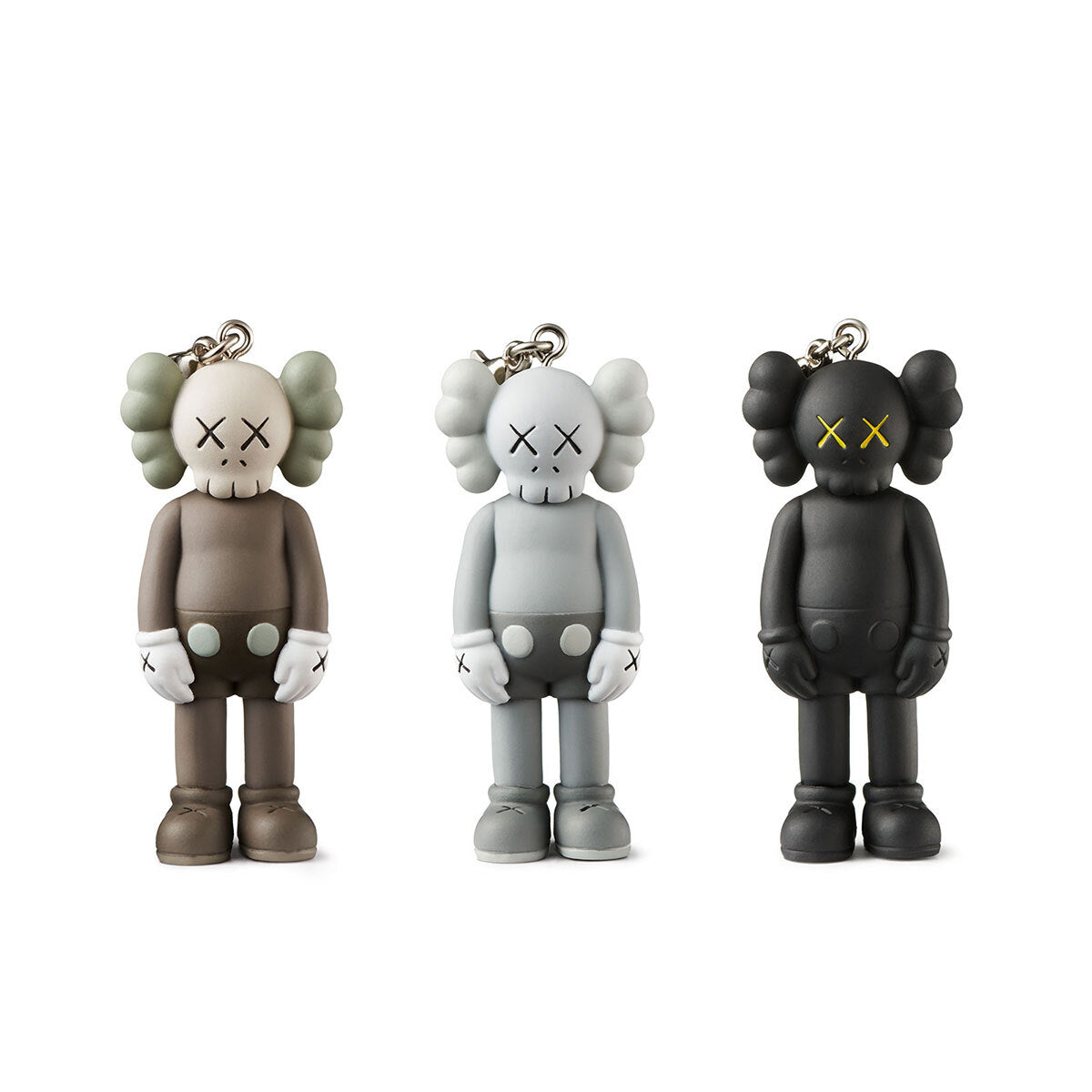 KAWS Companion Keychain Set of 3 - Cute Cartoon Key Holder for Home, Office & Travel - Perfect Gift for KAWS Fans & Collectors