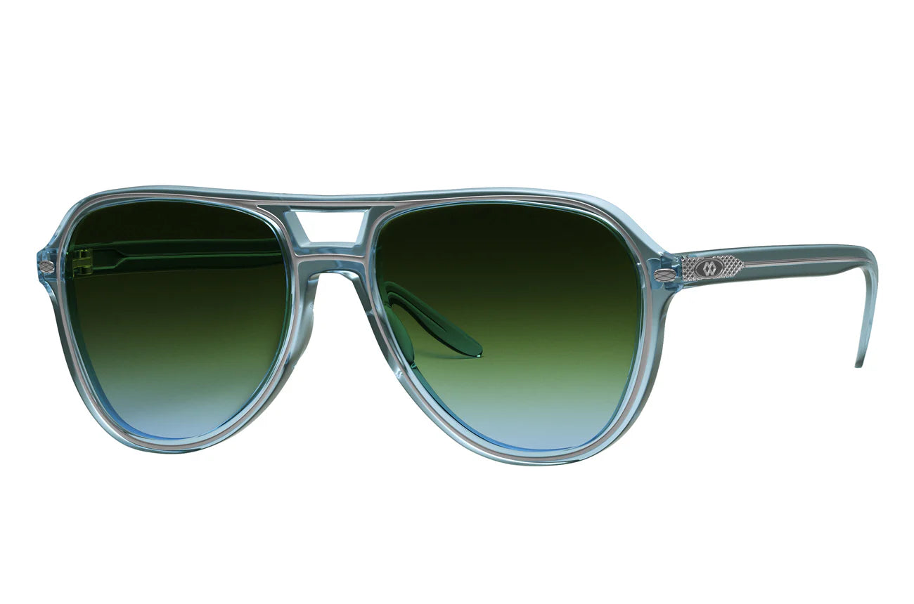 Barton Perreira Aldrin Sunglasses - Polarized UV Protection Aviator Style for Men & Women | Perfect for Driving, Travel, and Outdoor Activities