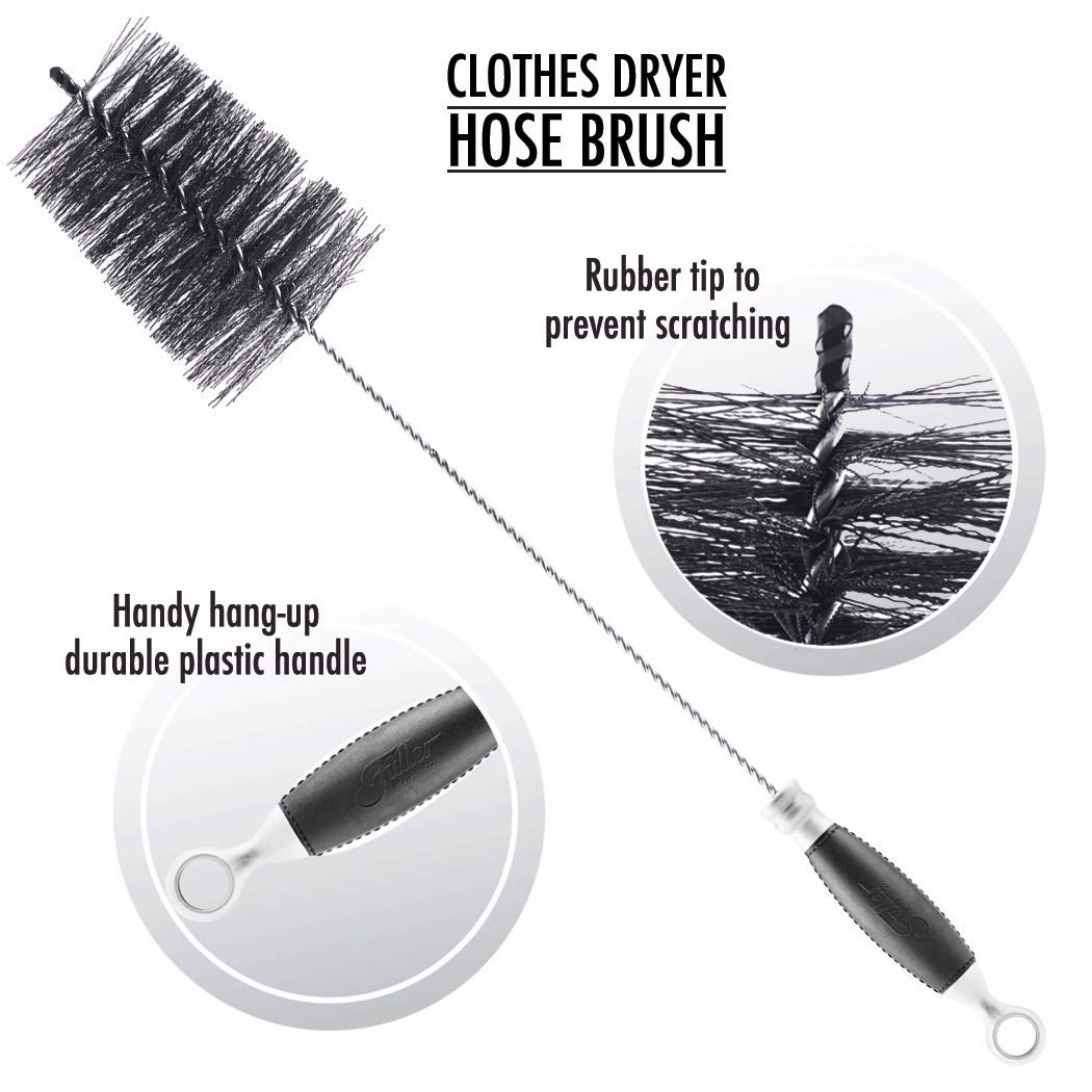 Fuller Brush Dryer Hose Brush - Premium Lint Remover for Dryer Vents & Ducts - Heavy Duty Cleaning Tool for Laundry Room & Home Maintenance
