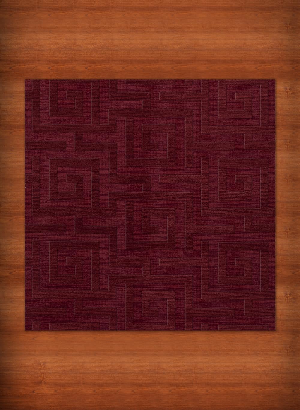Dalyn Rugs Dover DV13 4'x4' Square Area Rug in Rich Red - Perfect for Living Room, Bedroom, or Office Decor