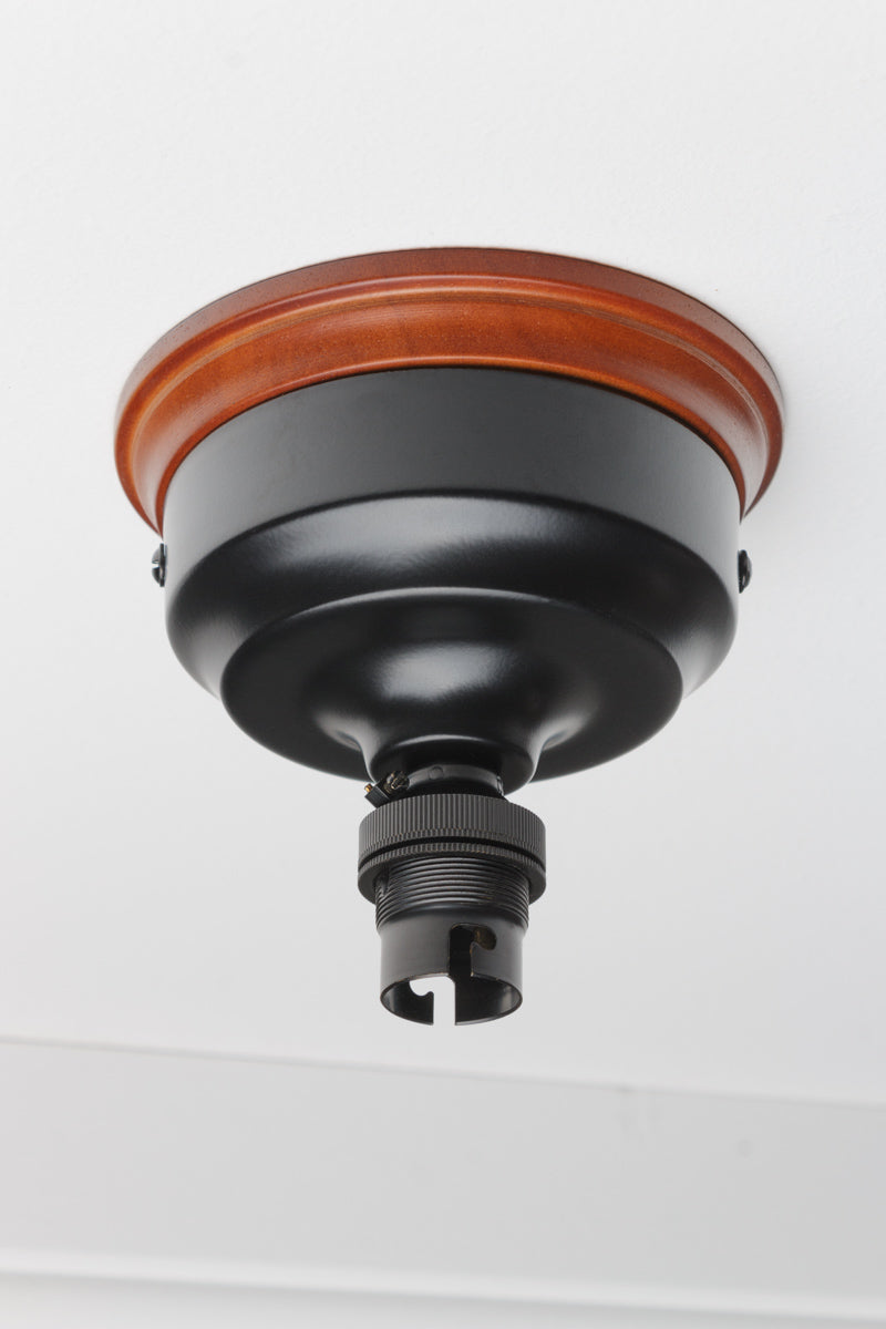Vintage Diner Flush Mount Light Fixture - Retro Style Ceiling Light for Kitchen, Restaurant & Cafe Decor - Energy Efficient LED Lighting for Home & Commercial Use