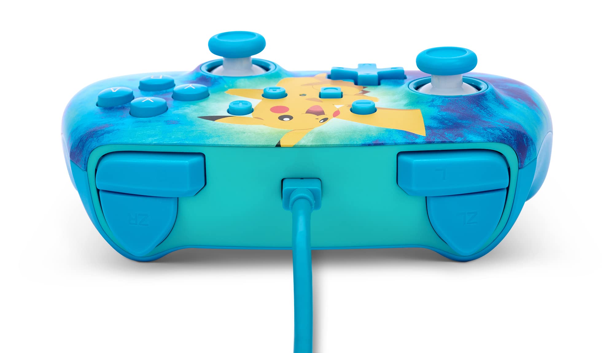 PowerA Enhanced Wired Controller for Nintendo Switch - Tie Dye Pikachu Design | Official Licensed Gamepad for Switch/Switch OLED | Perfect for Gaming, Multiplayer & Competitive Play