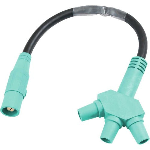 Marinco Soft 3Fer Series 16 400 Amp Male Female Female Female Electrical Connector - Heavy Duty Marine & RV Power Cord Adapter for Boats, Yachts, and Campers