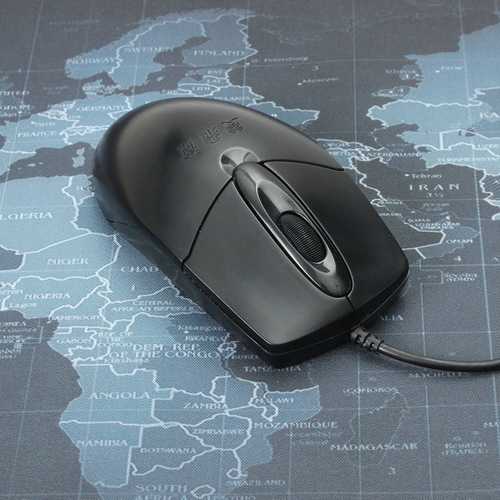 900x400x3mm Extra Large Non-Slip World Map Mouse Pad for Laptop & Desktop - Perfect for Gamers, Office Work & Travel