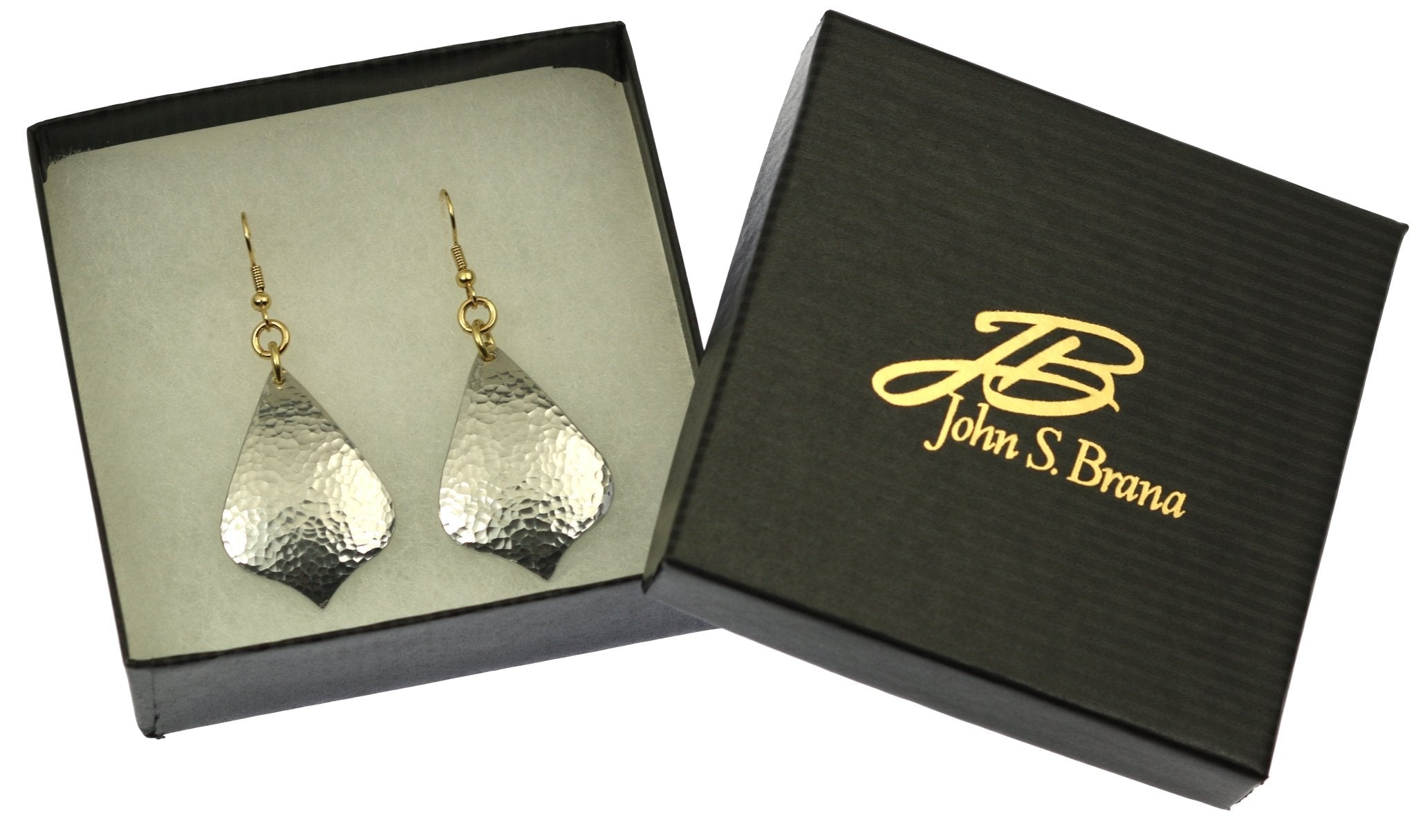 Handmade Hammered Aluminum Arabesque Drop Earrings for Women - Boho Chic Jewelry for Parties, Weddings & Everyday Wear