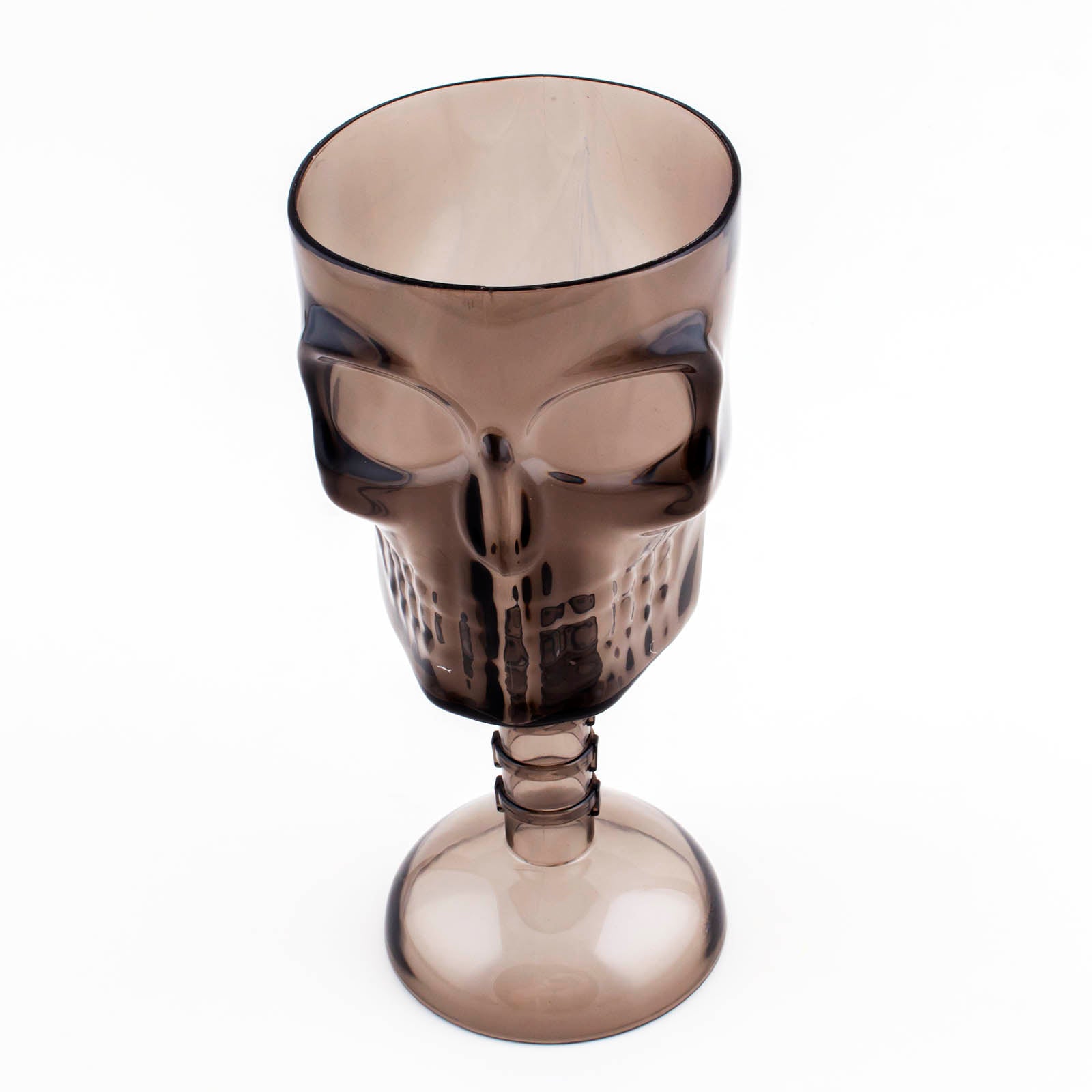 BarConic® 12 oz Plastic Skull Cup with Stem - Perfect for Halloween Parties, Themed Events & Smoking Accessories