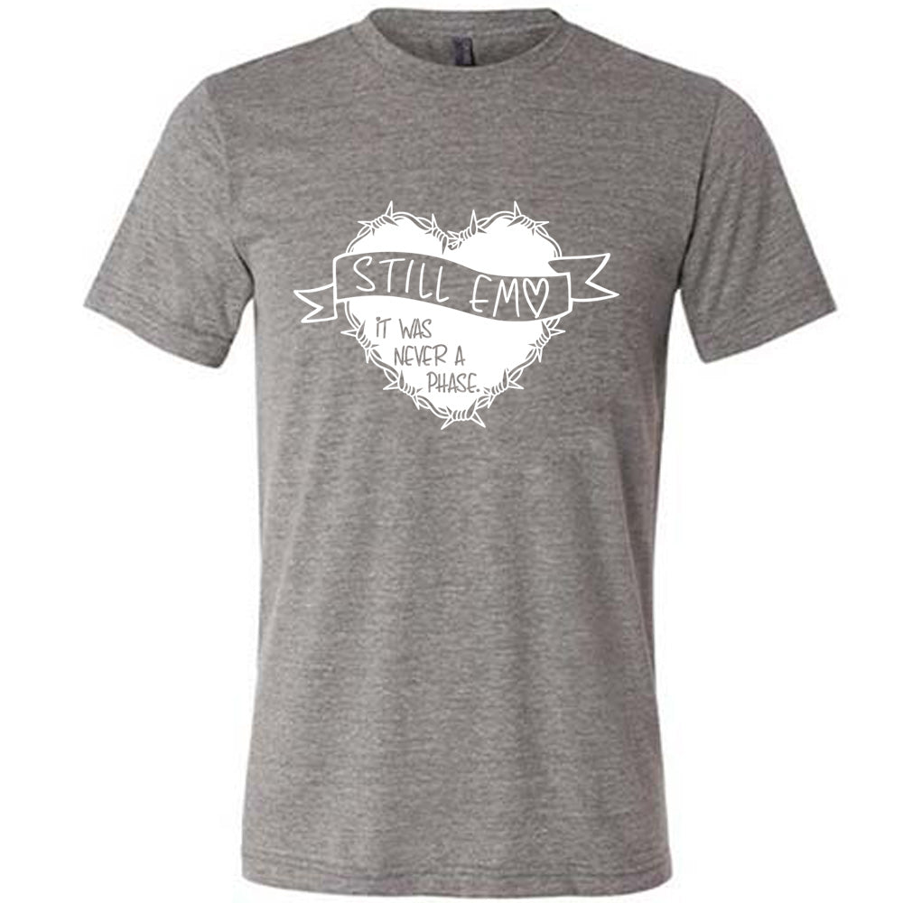 Still Emo It Was Never A Phase T-Shirt - Unisex Vintage Emo Style Tee for Concerts, Festivals & Alternative Fashion