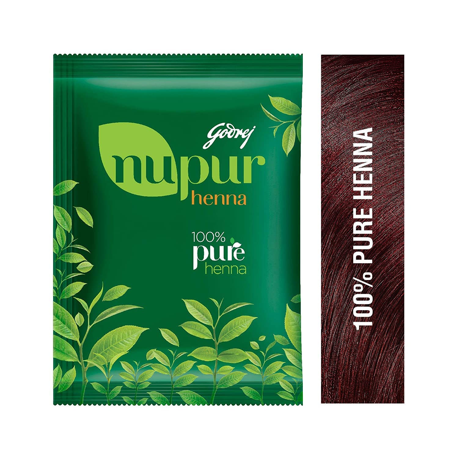 Godrej Nupur 9 Herbs Henna Powder for Hair - 120g (6 Pack) | Natural Hair Dye & Conditioner | Perfect for DIY Hair Coloring, Bridal Mehendi & Ayurvedic Hair Care