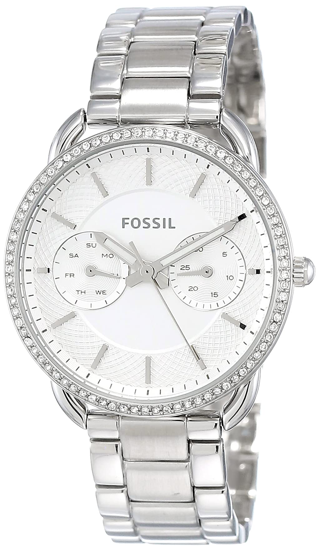 Fossil Women's ES4262 Tailor Analog Silver Watch - Elegant Quartz Timepiece for Business, Office & Everyday Wear