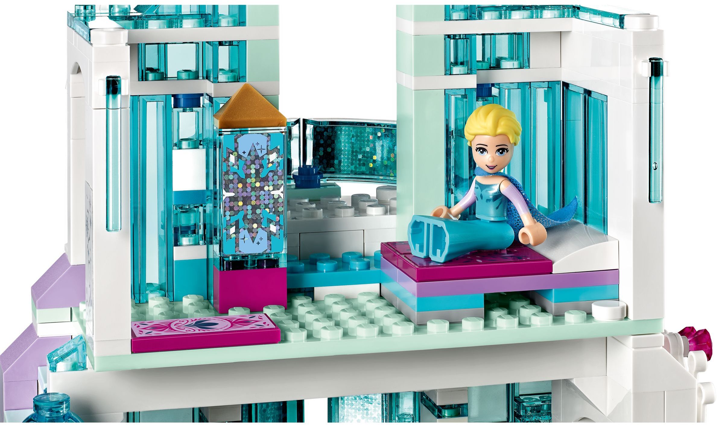 LEGO 43172 Disney Frozen Elsa's Magical Ice Palace Building Set - Creative Construction Toy for Kids Ages 6+ | Perfect for Birthday Gifts & Frozen Themed Playtime