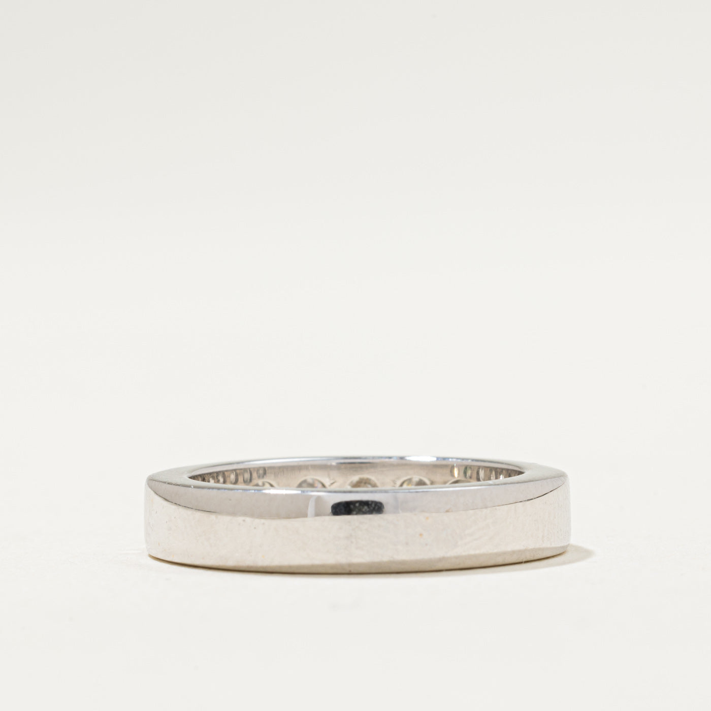 Channel Set Diamond Semi Eternity Band Ring - 0.90 Carat Total Weight (CTW) - Size 6 - Perfect for Anniversary Gifts, Wedding Bands & Special Occasions
