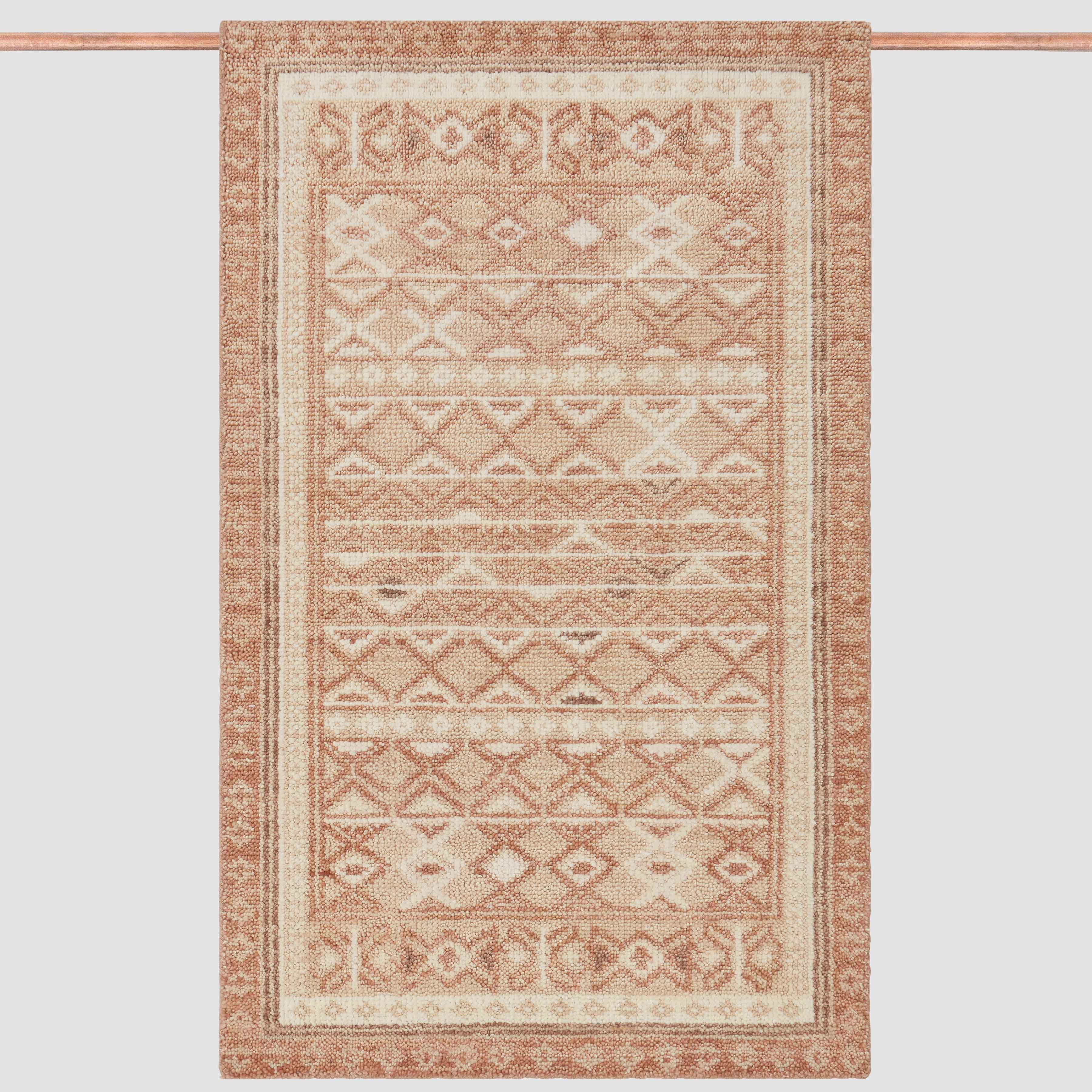 Ekaja Hand Knotted Accent Rug - Premium Bohemian Style Area Rug for Living Room, Bedroom & Home Decor - Soft & Durable for High Traffic Areas