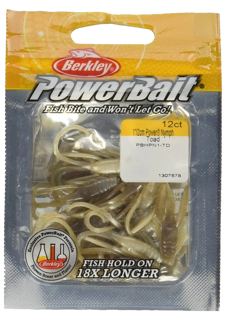 Berkley PowerBait Power Nymph Trout Fishing Lure - Realistic Fly Fishing Bait for Trout, Panfish & Bass - Perfect for Freshwater Streams & Rivers