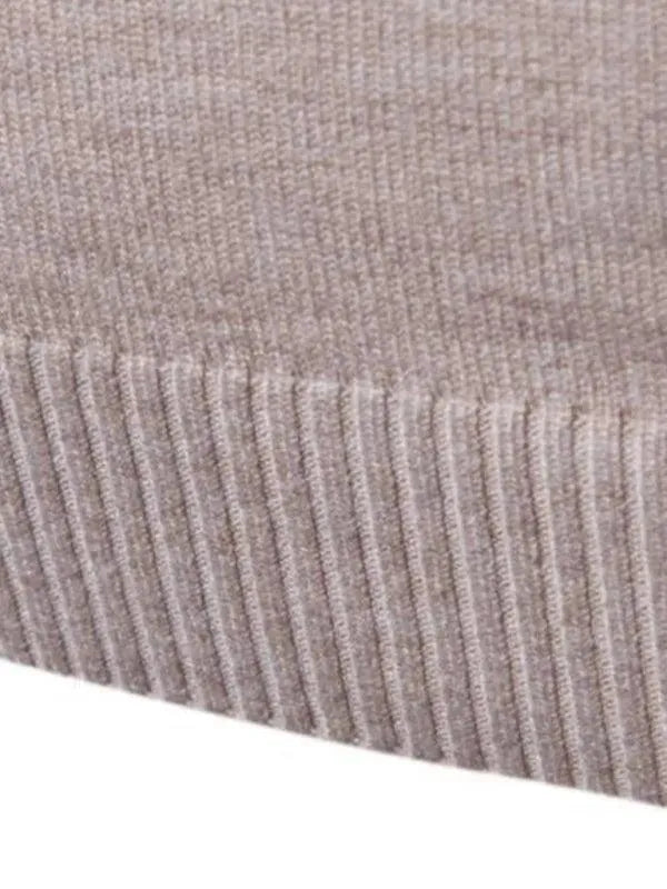 Men's Wool Knit Turtleneck Sweater - Thick Warm Winter Pullover for Casual Wear & Outdoor Activities
